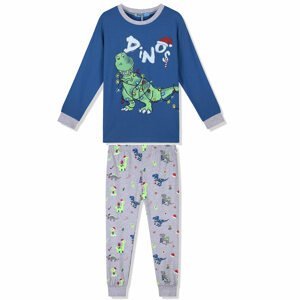 Chlapecké pyžamo - KUGO MP1358, petrol Barva: Petrol, Velikost: 98-104