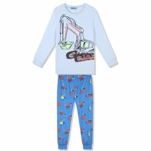 Chlapecké pyžamo - KUGO MP1359, světle modrá Barva: Modrá světle, Velikost: 128