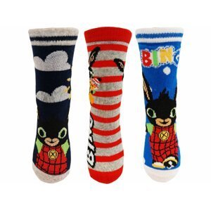 Králíček bing- licence Chlapecké ponožky - Králíček Bing HU5655, červená/modrá Barva: Vzor 1, Velikost: 19-22