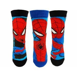 Spider Man - licence Chlapecké ponožky - Spider-Man SP-106, modrá/tyrkysová Barva: Modrá, Velikost: 23-26
