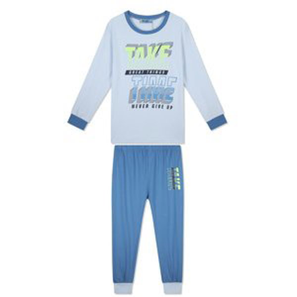 Chlapecké pyžamo - KUGO MP1341, světle modrá Barva: Modrá, Velikost: 152
