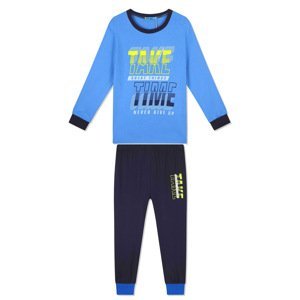 Chlapecké pyžamo - KUGO MP1341, modrá Barva: Modrá, Velikost: 134