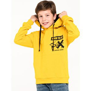 Chlapecká mikina - Winkiki WJB 02901, žlutá Barva: Žlutá, Velikost: 134