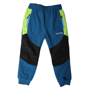 Chlapecké softshellové kalhoty - Wolf B2283, petrol Barva: Petrol, Velikost: 92