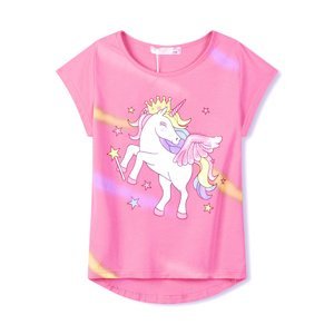 Dívčí triko - KUGO WT0883, světlonce růžová Barva: Růžová, Velikost: 104