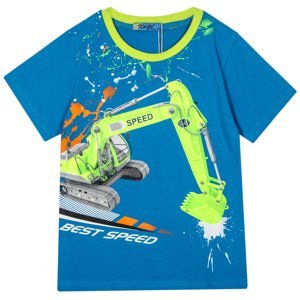 Chlapecké tričko - KUGO TM9201C, tyrkysová Barva: Tyrkysová, Velikost: 116