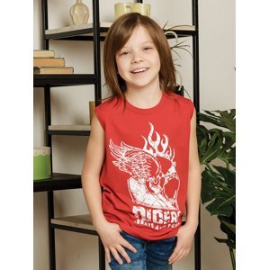 Chlapecké tričko - Winkiki WJB 91382, červená Barva: Červená, Velikost: 128