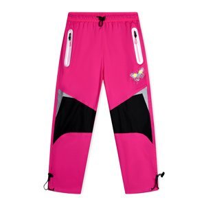 Dívčí šusťákové kalhoty - KUGO SK7738, růžová Barva: Růžová, Velikost: 122
