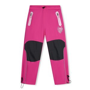 Dívčí šusťákové kalhoty - KUGO SK7739, růžová Barva: Růžová, Velikost: 140