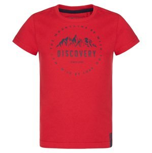 Chlapecké triko - LOAP Boofil, červená Barva: Červená, Velikost: 122-128