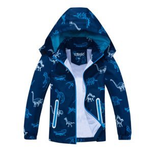 Chlapecká jarní/ podzimní bunda - KUGO B2841, modrá Barva: Modrá, Velikost: 116
