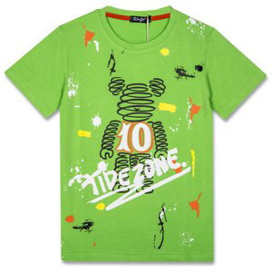 Chlapecké tričko - KUGO FC0272, zelená Barva: Zelená, Velikost: 140
