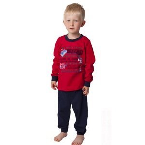 Chlapecké pyžamo - CALVI 18-323, červená Barva: Červená, Velikost: 110
