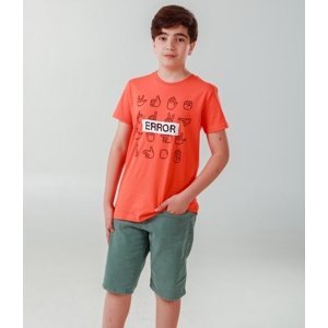 Chlapecké triko - WINKIKI WTB 01773, oranžová/ 360 Barva: Oranžová, Velikost: 146