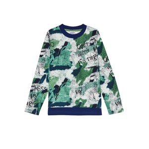 Chlapecké tričko - Winkiki WJB 82271, zelená/ vzory/ 130 Barva: Zelená, Velikost: 134