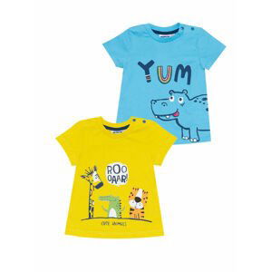 Chlapecká trička - Winkiki WNB 11960, světle modrá/ žlutá Barva: Mix barev, Velikost: 86
