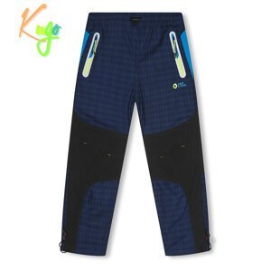 Chlapecké outdoorové kalhoty - KUGO G9651, modrá / signální zip Barva: Modrá, Velikost: 116