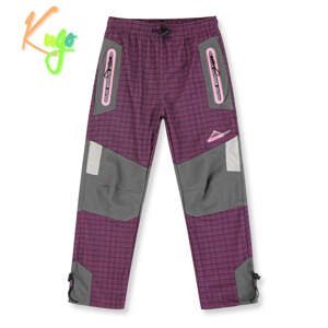Dívčí outdoorové kalhoty - KUGO G9781, fialovorůžová Barva: Růžová, Velikost: 104
