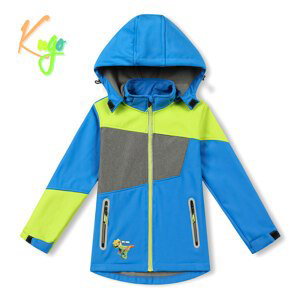 Chlapecká softshellová bunda, zateplená - KUGO HK2525, modrá Barva: Modrá, Velikost: 104