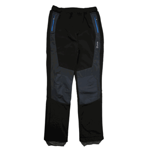 Chlapecké softshellové kalhoty, zateplené - Wolf B2295, černá/ šedá kolena Barva: Černá, Velikost: 146