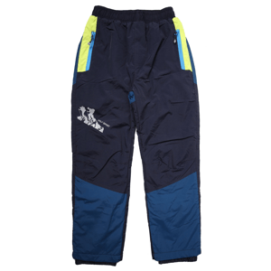 Chlapecké šusťákové kalhoty, zateplené - Wolf B2273, tmavě modrá/ petrol Barva: Modrá tmavě, Velikost: 116