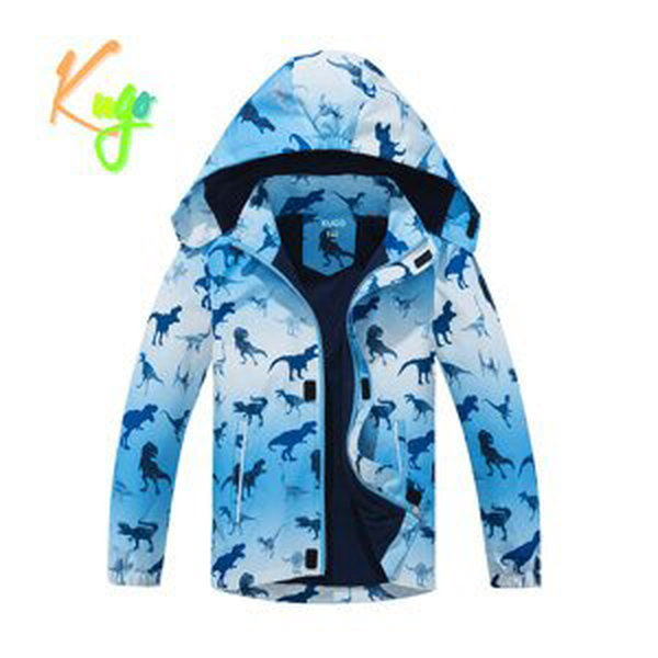 Chlapecká podzimní bunda, zateplená - KUGO B2839, světle modrá Barva: Modrá, Velikost: 110