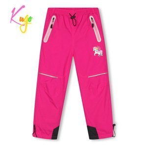 Dívčí šusťákové kalhoty, zateplené - KUGO DK7120, růžová Barva: Růžová, Velikost: 98