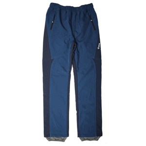 Chlapecké softshellové kalhoty, zateplené - Wolf B2298, tmavě modrá/ petrol Barva: Modrá, Velikost: 164