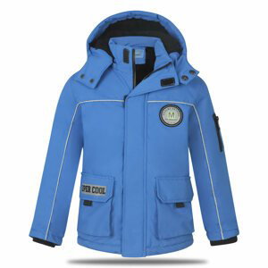 Chlapecká zimní bunda - KUGO BU601, jasná modrá Barva: Modrá, Velikost: 98