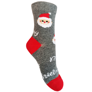 Dětské vánoční ponožky Aura.Via - SG9102, šedá Barva: Šedá, Velikost: 28-31