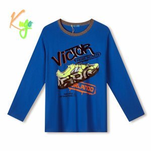 Chlapecké triko - KUGO MC3791, modrá Barva: Modrá, Velikost: 134