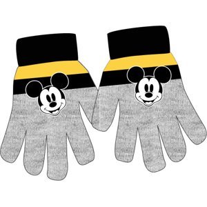 Mickey Mouse - licence Chlapecké rukavice - Mickey Mouse 5242A040 , světlě šedá/ černá Barva: Šedá, Velikost: uni velikost