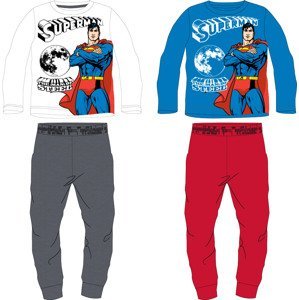 superman-licence Chlapecké pyžamo - Superman 5204302, bílá/ antracit kalhoty Barva: Bílá, Velikost: 104