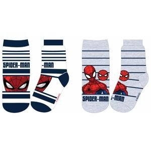 Spider Man - licence Chlapecké ponožky - Spider-Man 52341148, šedá/ bílá Barva: Mix barev, Velikost: 23-26
