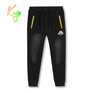 Chlapecké riflové kalhoty/ tepláky, zateplené - KUGO CK0923, černá Barva: Černá, Velikost: 122