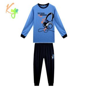 Chlapecké pyžamo - KUGO MP1361, modrá Barva: Modrá, Velikost: 134