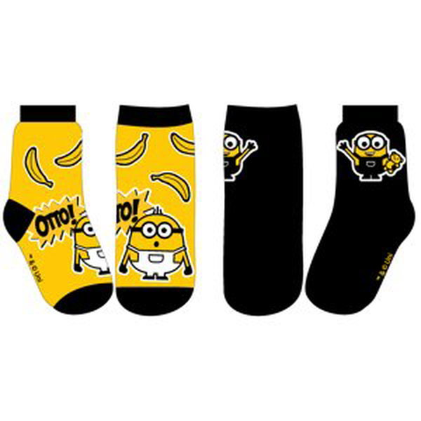Mimoni- licence Chlapecké ponožky - Mimoni 5234726, černá/ žlutá Barva: Mix barev, Velikost: 27-30