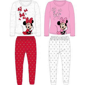 Minnie Mouse - licence Dívčí pyžamo - Minnie Mouse 52049868, šedá/ červená Barva: Šedá, Velikost: 104