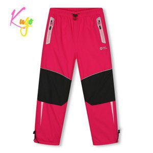 Dívčí šusťákové kalhoty, zateplené - KUGO DK7132, růžová Barva: Růžová, Velikost: 122