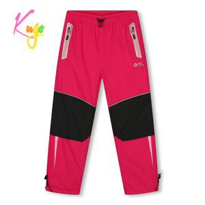 Dívčí šusťákové kalhoty, zateplené - KUGO DK7132, růžová Barva: Růžová, Velikost: 134