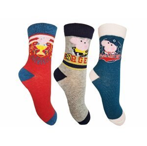Prasátko Pepa - licence Chlapecké ponožky - Prasátko Peppa EV0619, vzor 2 Barva: Mix barev, Velikost: 31-34