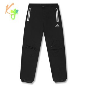 Chlapecké softshellové kalhoty, zateplené - KUGO HK1807, celočerná Barva: Černá, Velikost: 146