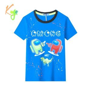 Chlapecké tričko - KUGO TM9202, tyrkysová Barva: Tyrkysová, Velikost: 122