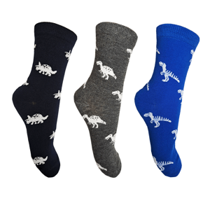 Chlapecké ponožky - Aura.Via GZF8703, šedá, modrá, tmavě modrá Barva: Mix barev, Velikost: 28-31