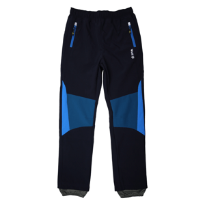 Chlapecké softshellové kalhoty - Wolf B2384, tmavě modrá Barva: Modrá tmavě, Velikost: 116