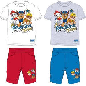 Paw Patrol - Tlapková patrola -Licence Chlapecký letní komplet - Paw Patrol 52121701, bílá/červená Barva: Bílá, Velikost: 128