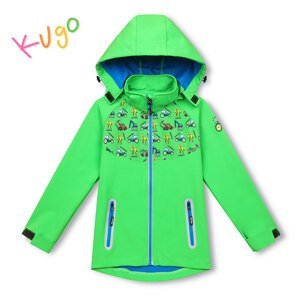 Chlapecká softshellová bunda - KUGO HK3121, zelená Barva: Zelená, Velikost: 98