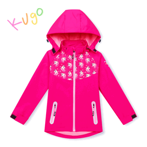 Dívčí softshellová bunda - KUGO HK3121, růžová Barva: Růžová, Velikost: 104