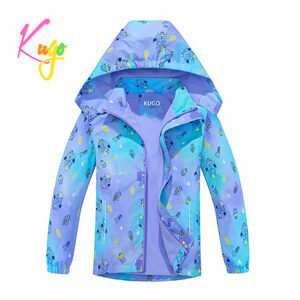 Dívčí jarní, podzimní bunda - KUGO B2850, fialková Barva: Fialková, Velikost: 104