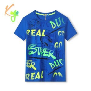 Chlapecké tričko - KUGO TM8576C, modrá Barva: Modrá, Velikost: 140